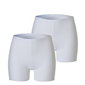 Cotonella Cotonella Ladies Boxer Shorts Cotton White 2-Pack