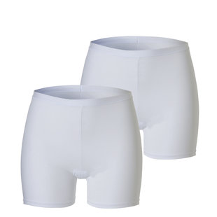 Cotonella Ladies Boxer Shorts Cotton White 2-Pack