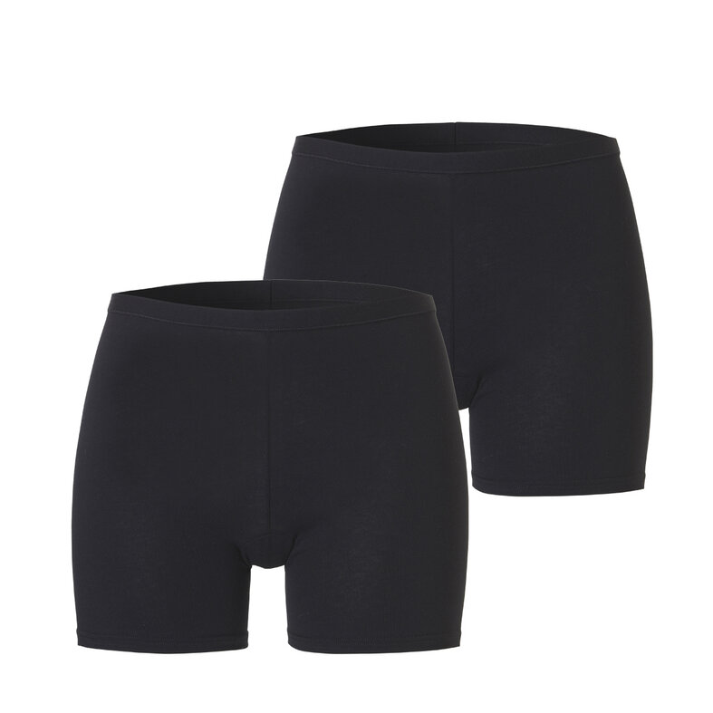 Cotonella Cotonella Dames Boxershort Katoen Zwart 2-Pack