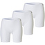 Apollo Apollo Seamless Ladies Long Short Bamboo Underwear White  3-Pack
