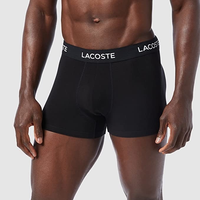 Lacoste Pack Of 3 Casual Briefs - Xl In Black