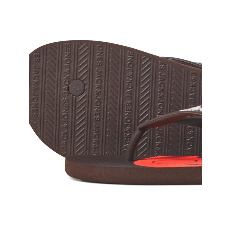 Jack & Jones Jack & Jones Teenslipper Heren JFWSURF Print Coffee Bean