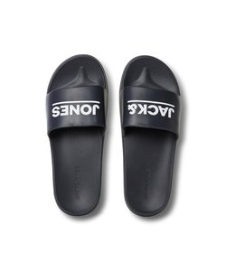 Jack & Jones JFWOLLIE SLIDER Logo Bath slippers Anthracite