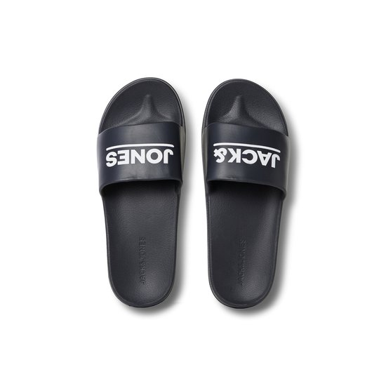 Jack & Jones Jack & Jones JFWOLLIE SLIDER Logo Bath slippers Anthracite