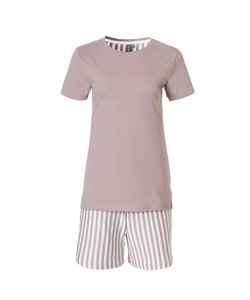 By Louise Dames Korte Pyjama Set Shortama Soft Roze