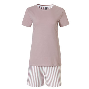 By Louise Ladies Short Pajama Set Shortama Soft Pink