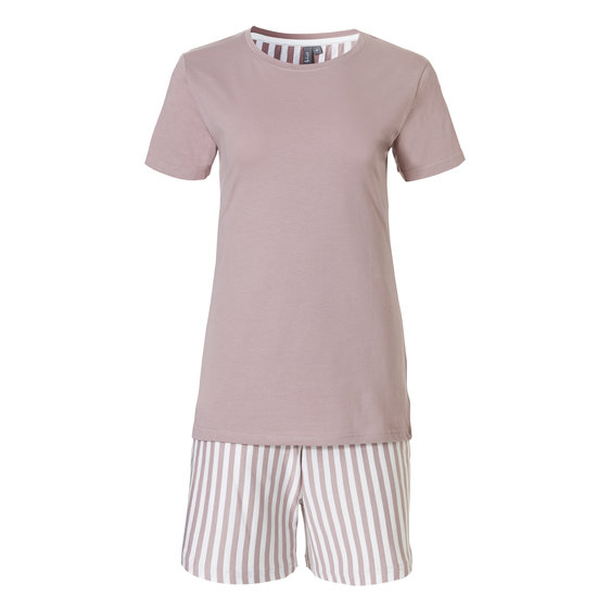 By Louise By Louise Ladies Short Pajama Set Shortama Soft Pink
