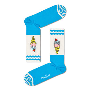 Happy Socks Sokken Met Print Ice Cream Blauw