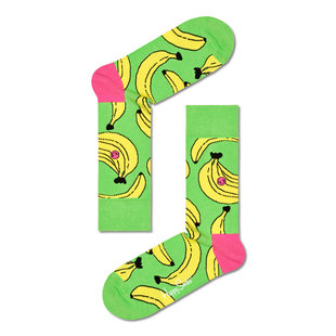 Happy Socks Ladies Socks With Print Banana Green