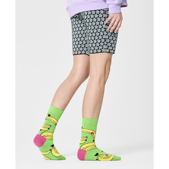 Happy Socks Happy Socks Dames Sokken Met Print Banaan Groen