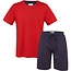 Phil & Co Phil & Co Shortama Heren Korte Pyjama Set Rood