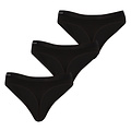 Apollo Apollo Women's Thong Black Bamboo 3-pack