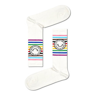 Happy Socks Pride Happiness Socks White 1 pair