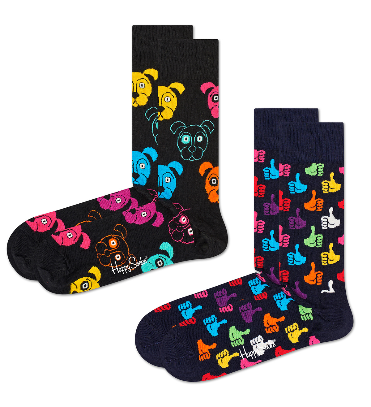Happy Socks Happy Socks Dames Heren Sokken Classic Dog Socks 2 Pack