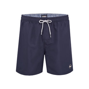 Happy Shorts Zwemshort Heren Effen Navy Blauw