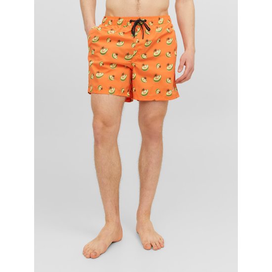 Jack & Jones Jack & Jones Swim Shorts Men JPSTFIJI Orange Avocado Print