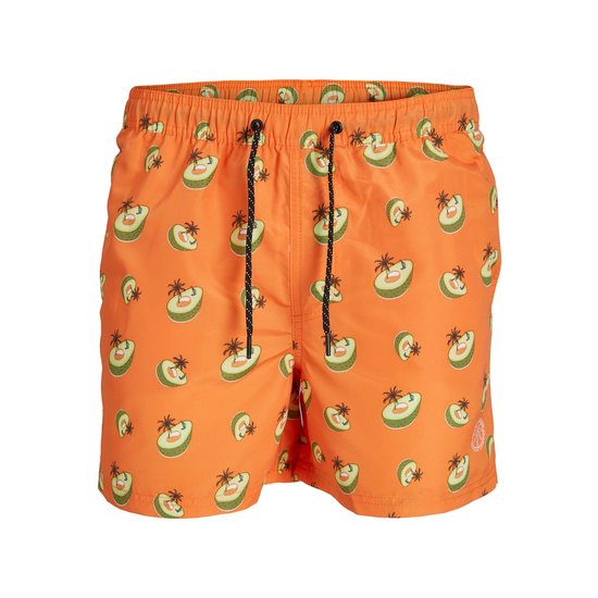 Jack & Jones Jack & Jones Swim Shorts Men JPSTFIJI Orange Avocado Print