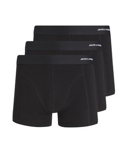 Jack & Jones Boxer Shorts Men Trunks Black JACBASIC Bamboo 3-Pack