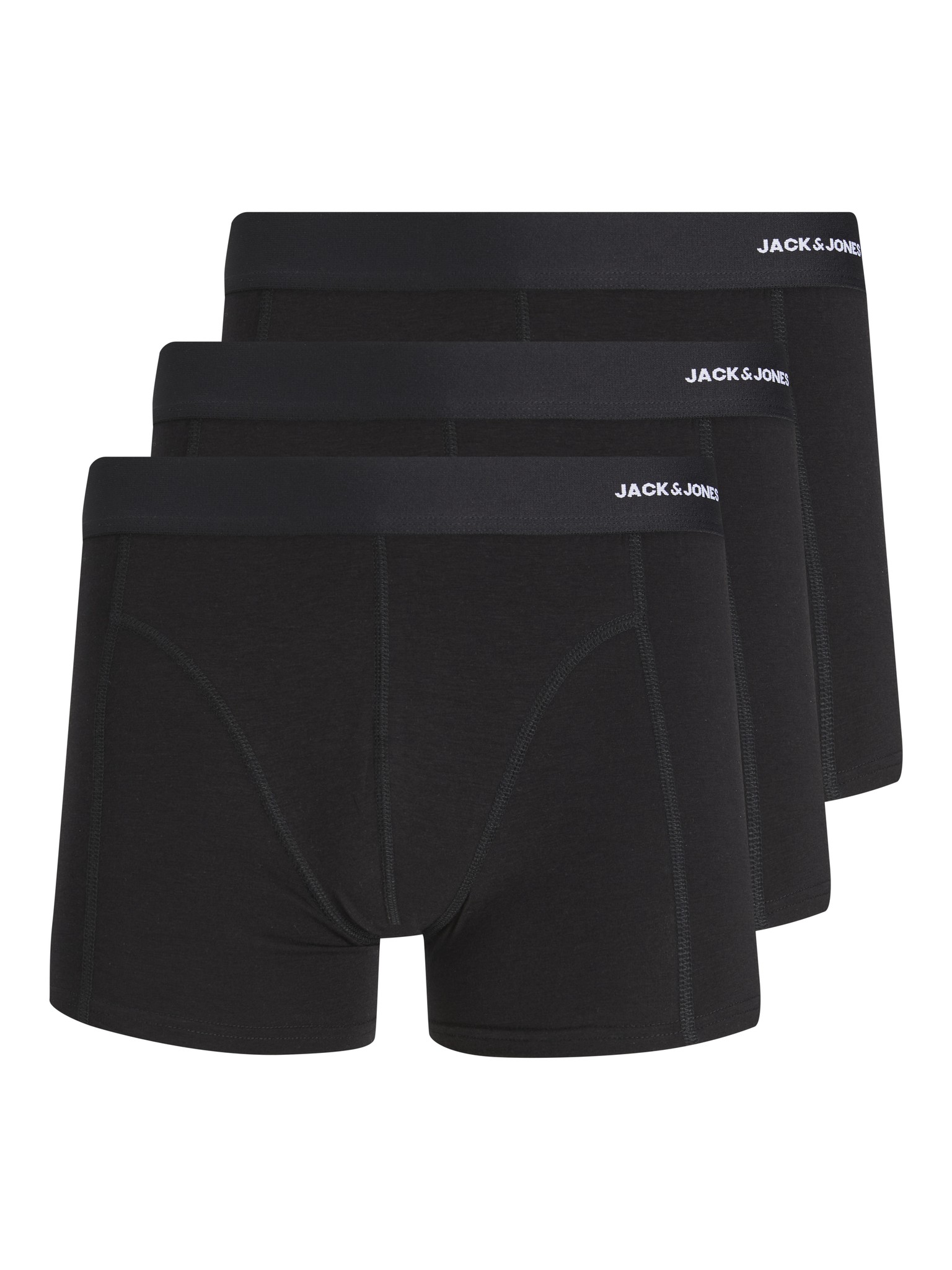 Jack Jones Jack Jones Boxershorts Heren Trunks Zwart JACBASIC Bamboe 3 Pack