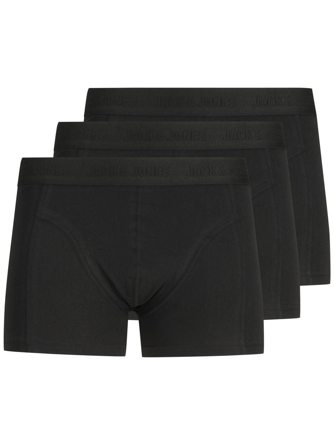 Jack & Jones Jack & Jones Plus Size Boxershort Heren JACWAISTBAND Zwart 3-Pack