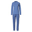 By Louise By Louise Women's Pajama Set Interlock Long Sleeve + Pants Blue