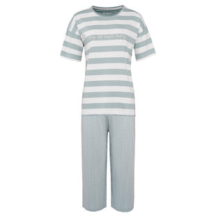 By Louise Dames Capri Korte Pyjama Set Mint Groen