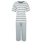 By Louise By Louise Dames Capri Korte Pyjama Set Mint Groen