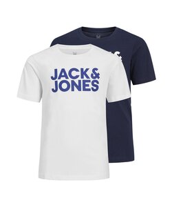 Jack & Jones Junior T-shirt SET JJECORP LOGO TEE 2-Pack White / Blue