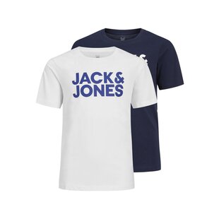 Jack & Jones Junior T-shirt SET JJECORP LOGO TEE 2-Pack White / Blue