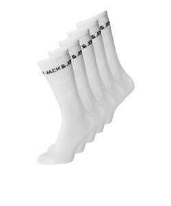 Jack & Jones Junior Kids Tennis Socks Boys JACBASIC 5-Pack White