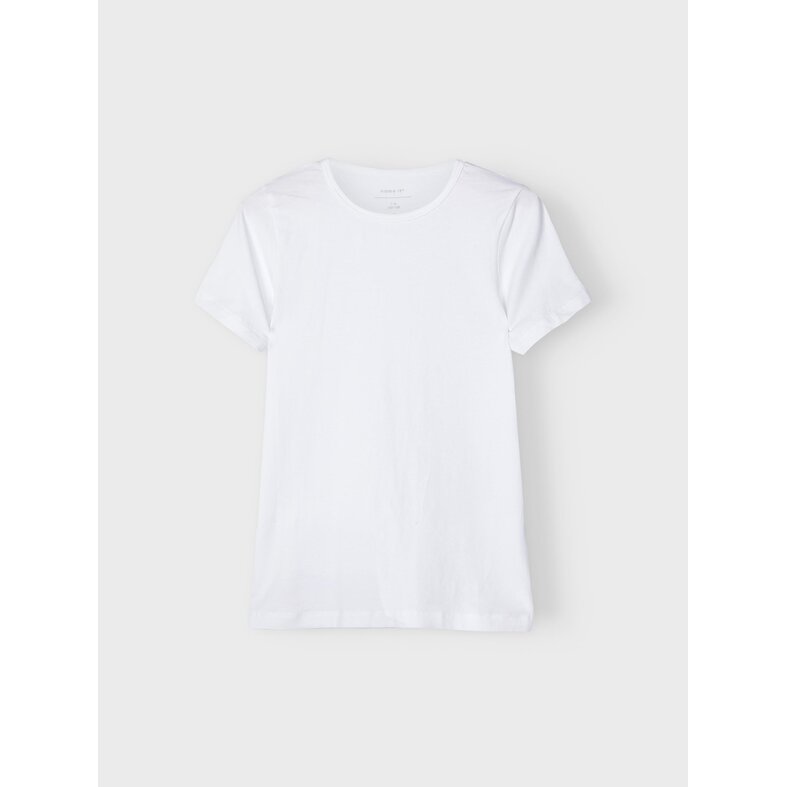 Name It Name It Jongens Ondershirt NKMT-SHIRT Slim Fit 2-Pack T-shirt Wit
