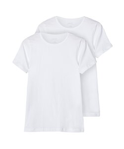 Name It Boys Undershirt NKMT-SHIRT Slim Fit 2-Pack White