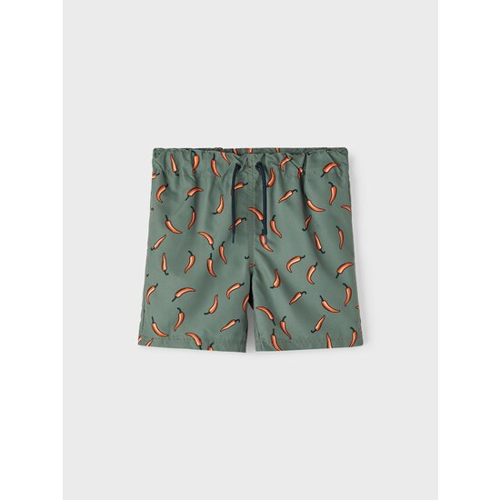 Name It Name It Boys Swim Shorts NKMZADDI Chilies Print Green