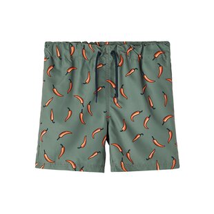 Name It Boys Swim Shorts NKMZADDI Chilies Print Green