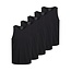 Jack & Jones Jack & Jones Tanktop Heren Katoen Regular Fit 5-Pack Zwart