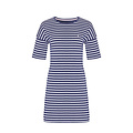 By Louise By Louise Ladies Nightgown Short Sleeves Navy Blue Striped