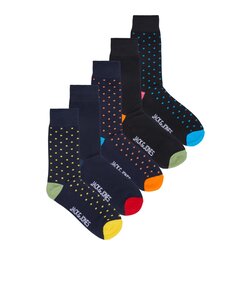 Jack & Jones Socks Men JACCOLORFUL Dots Print Men's Socks 5-Pack