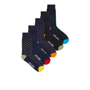 Jack & Jones Socks Men JACCOLORFUL Dots Print Men's Socks 5-Pack