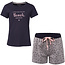 By Louise By Louise Dames Korte Pyjama Set Shortama Blauw