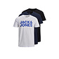 Jack & Jones Jack & Jones Heren T-shirt JJECORP Logo Slim Fit 3-Pack