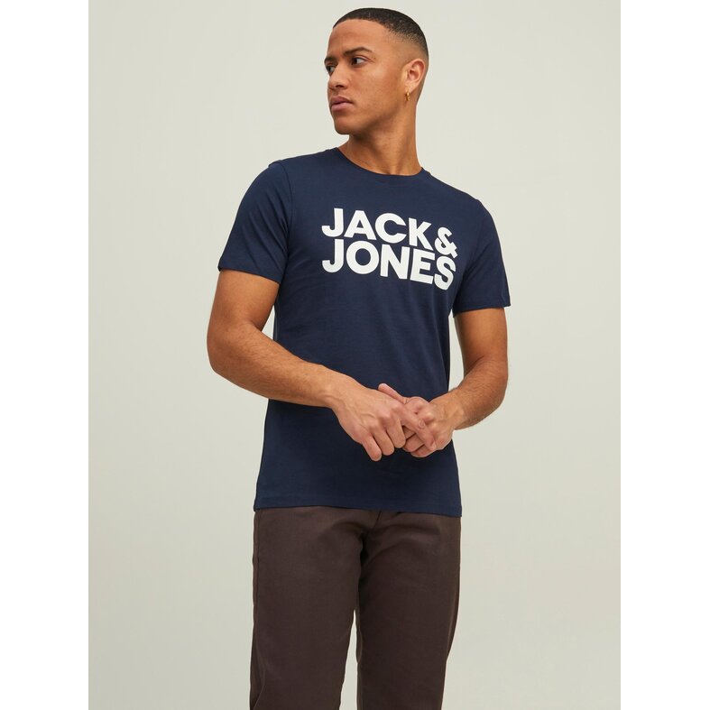 Jack & Jones Jack & Jones Heren T-shirt JJECORP Slim Fit Logo 3-Pack