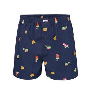 Happy Shorts Wijde Boxershort Heren Fast Food Print