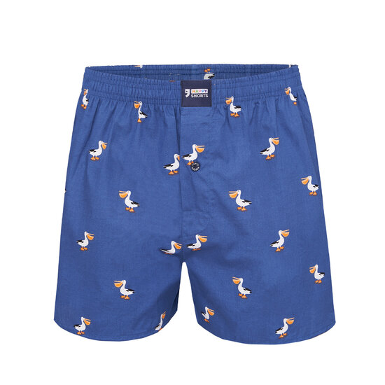 Happy Shorts Happy Shorts Wide Boxer Shorts Men Pelikan Print