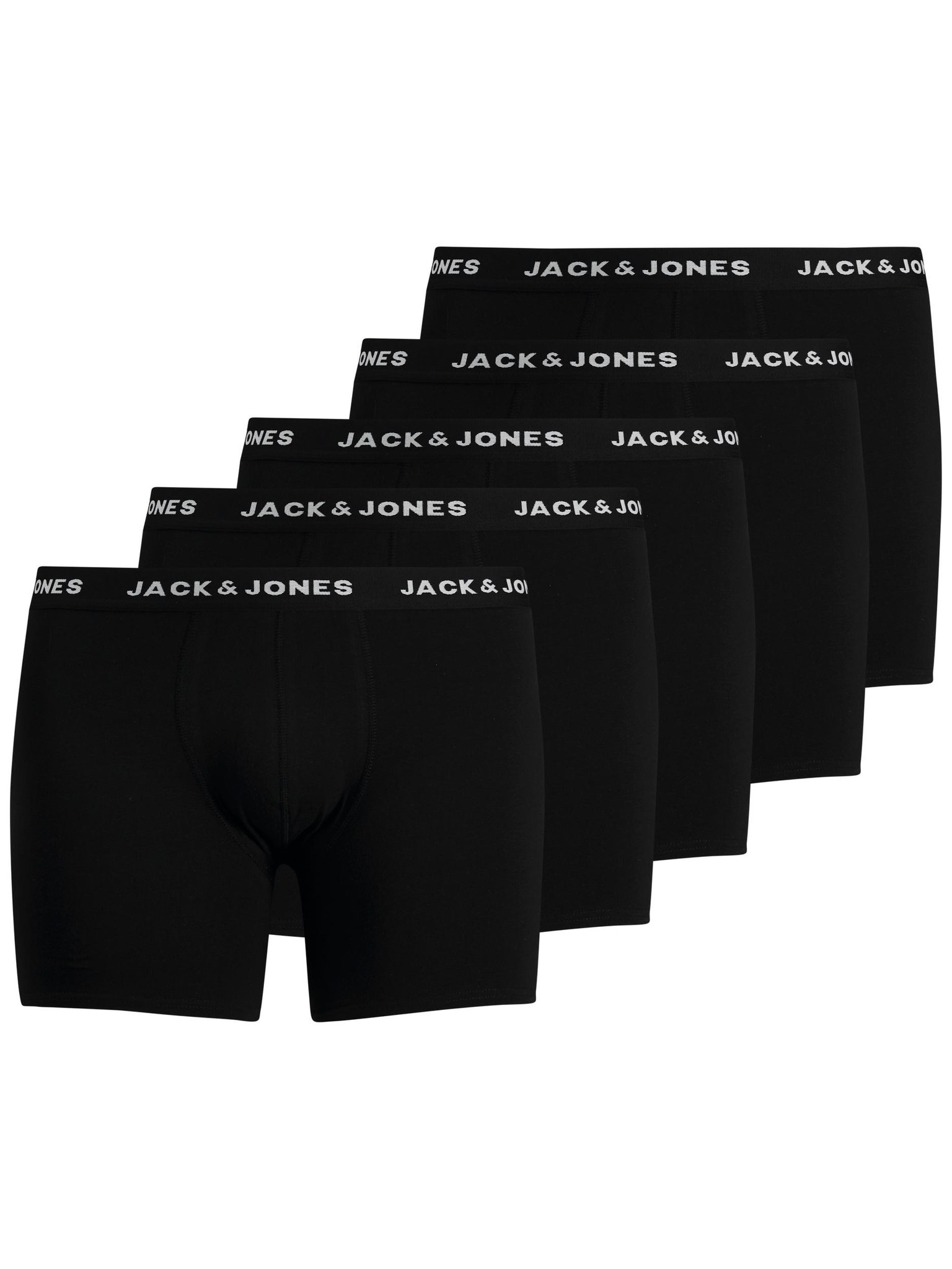 Jack Jones Jack Jones Plus Size Boxershorts Heren JACHUEY 5 Pack Zwart