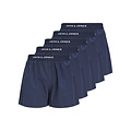 Jack & Jones Jack & Jones Wijde Boxershorts JACSOLID 5-Pack Navy Blauw