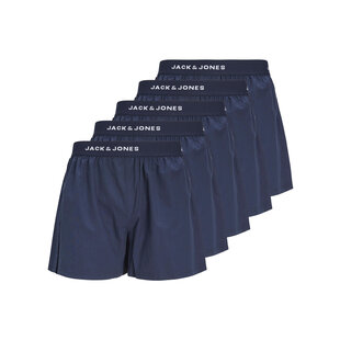 Jack & Jones Wide Boxer Shorts JACSOLID 5-Pack Navy Blue