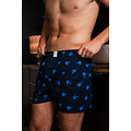 MG-1 MG-1 Woven Wide Boxer Shorts Men Core Blue 4-Pack