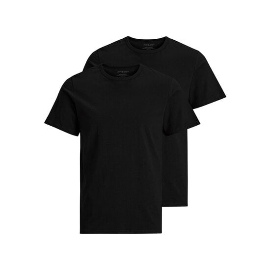 Jack & Jones Jack & Jones Ondershirt Heren Ronde Hals Zwart 2-Pack