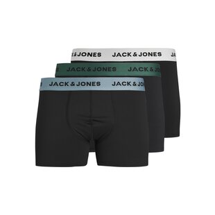 Jack & Jones Boxershorts Heren Microfiber Trunks Zwart 3-Pack