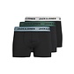 Jack & Jones Jack & Jones Boxer Shorts Men's Microfiber Trunks Black 3-Pack